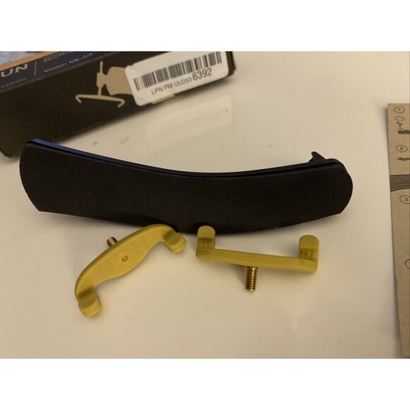 Kun Violin Shoulder Rest, Coussin Mini Original, 1/4-1/8, Black, New - Picture 9 of 9